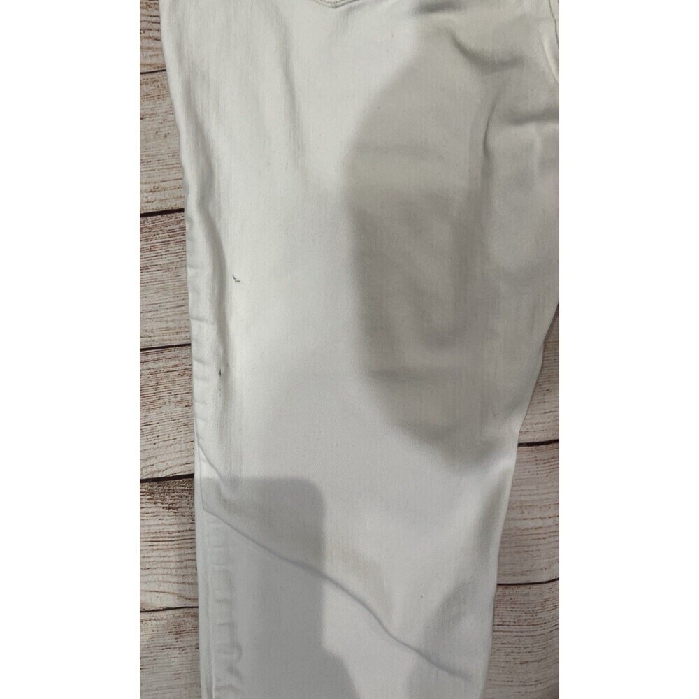 Chicos Chico’s So Slimming Girlfriend Crop White Jeans Womens 1/medium White - Picture 4 of 9